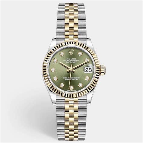 rolex color oro donna|rolex olive dial.